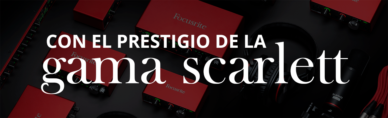 Focusrite Scarlett grabar en estudio